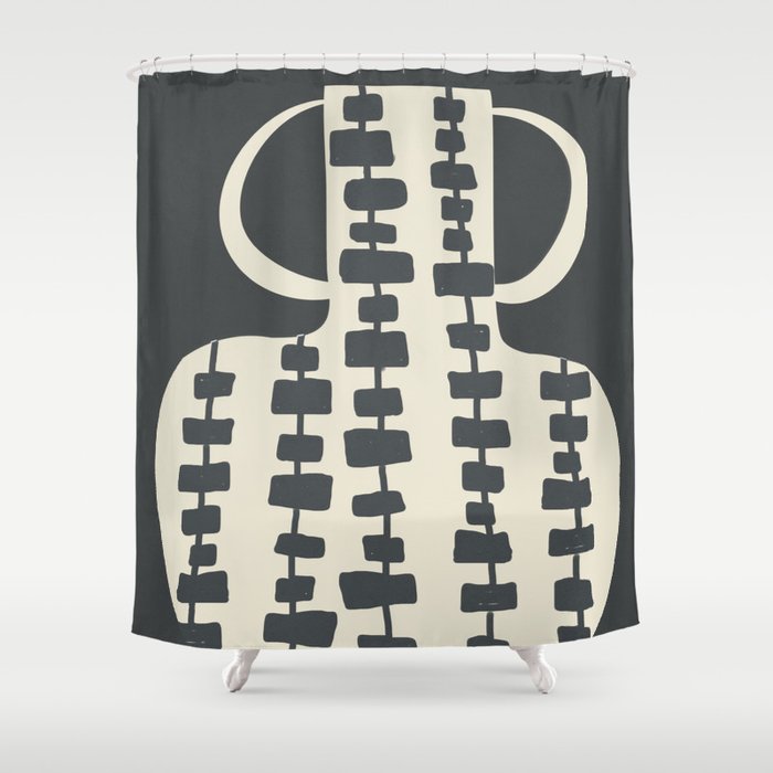 Tribal Pot 7 Shower Curtain Gallery Image 1