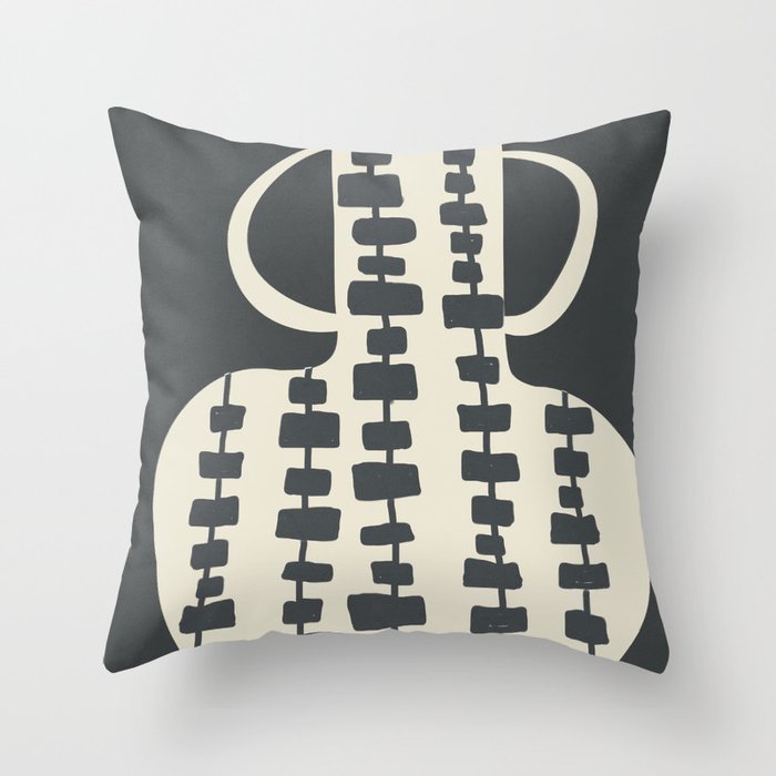 Tribal Pot 7 Throw Pillow Gallery Image 1