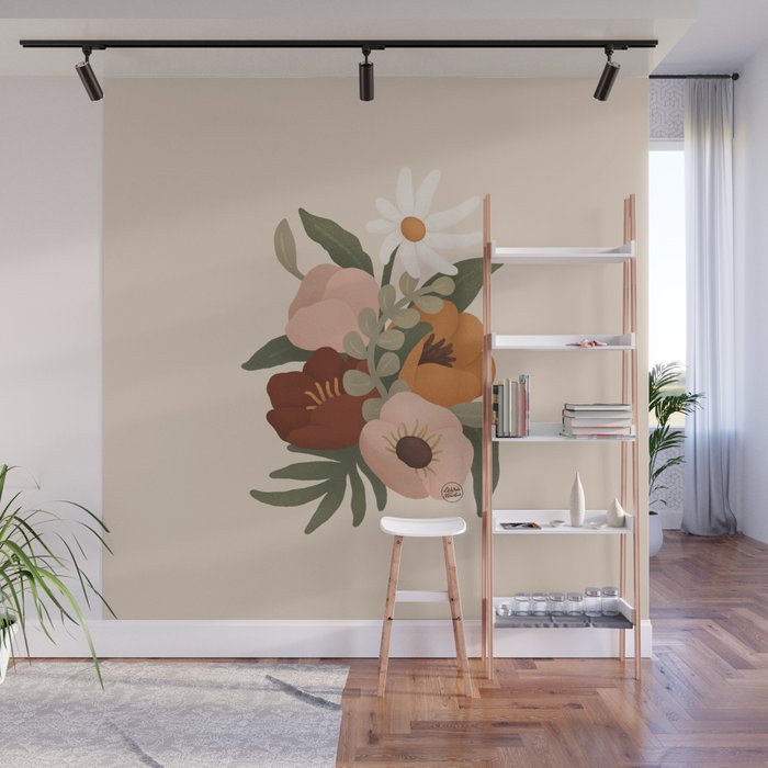 Gloria Floral Wall Mural