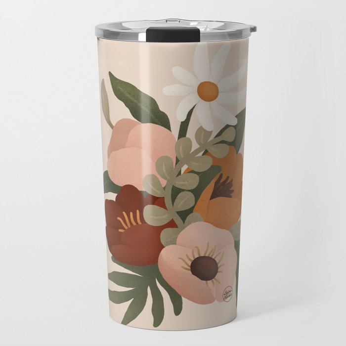 Gloria Floral Travel Mug Gallery Image 1