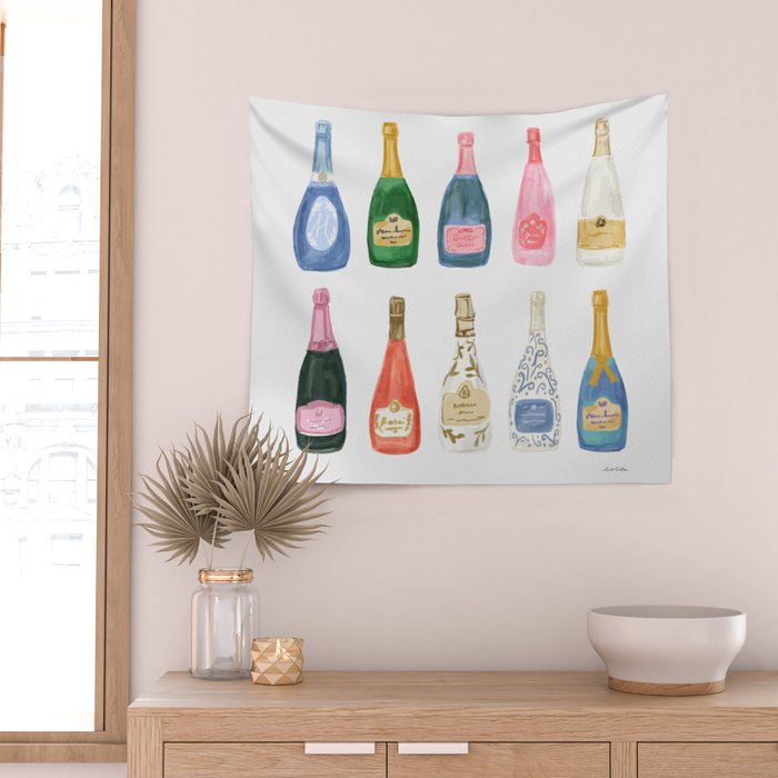 Champagne Summer Wall Tapestry Gallery Image 2