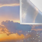 THE STORM | sea | ocean | waves | sky |  seascape | blue | summer | glitter | sparkle | nature Wall Tapestry Gallery Image 3
