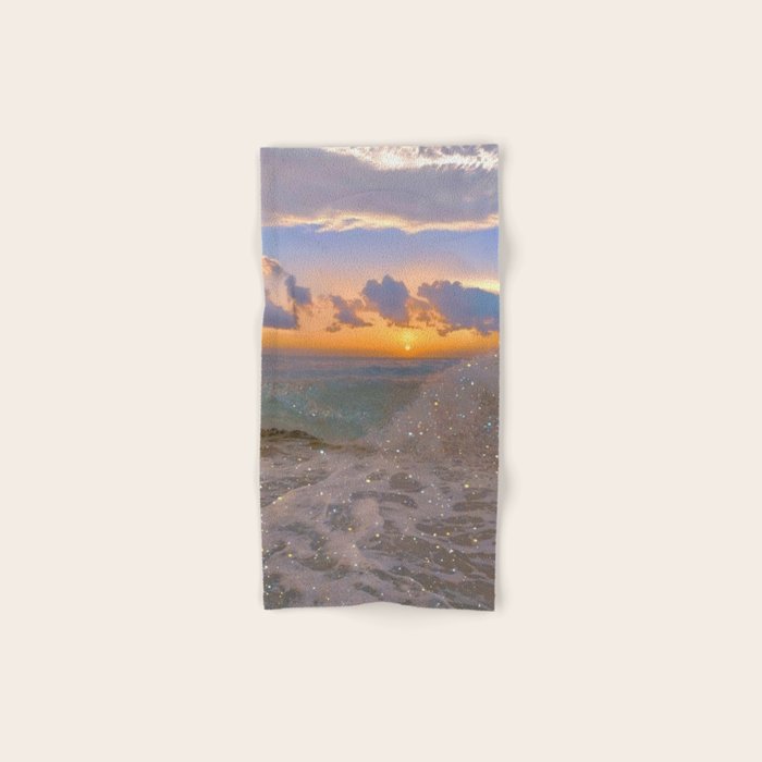THE STORM | sea | ocean | waves | sky |  seascape | blue | summer | glitter | sparkle | nature Bath Towel Gallery Image 1