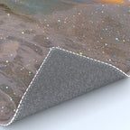 THE STORM | sea | ocean | waves | sky |  seascape | blue | summer | glitter | sparkle | nature Rug Gallery Image 4