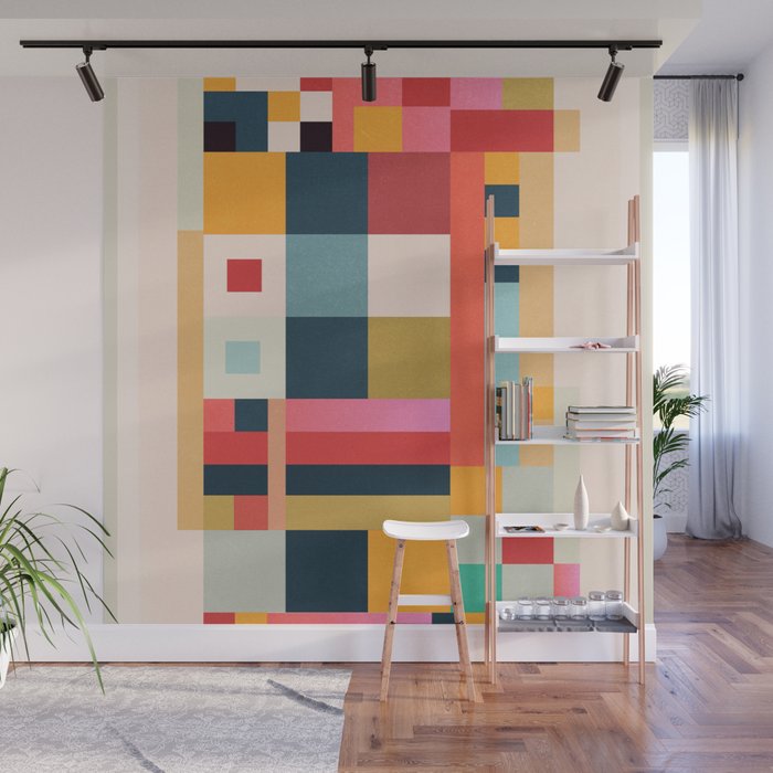 Geometric Abstraction 216 Wall Mural Gallery Image 1
