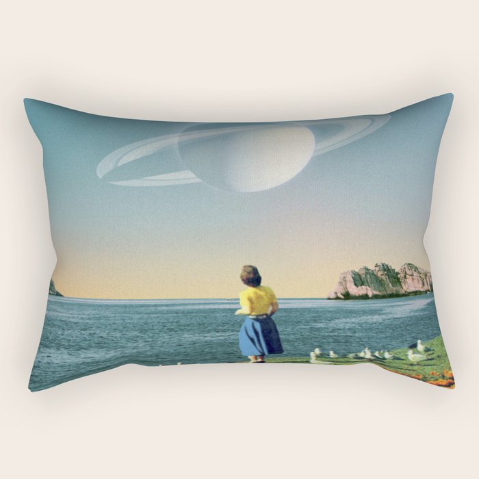 Watching Planets Rectangular Pillow Gallery Image 2