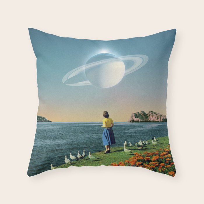Watching Planets Throw Pillow Gallery Image 6