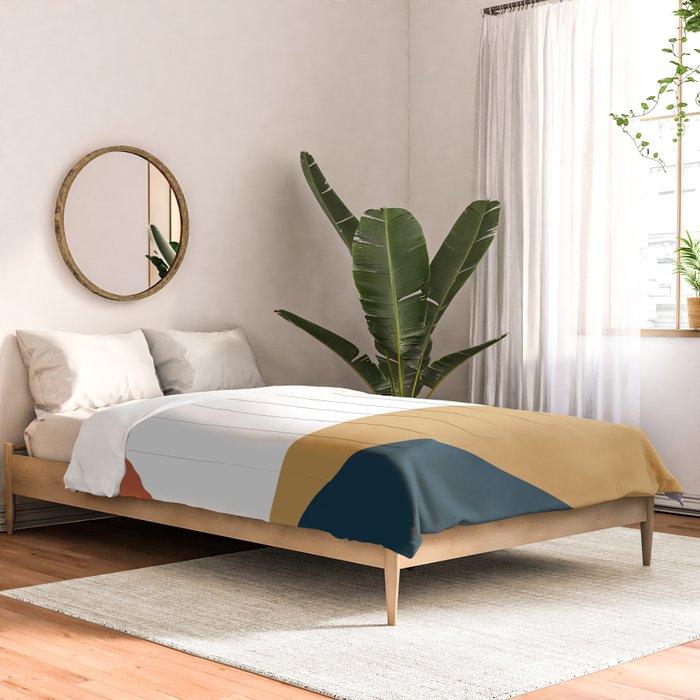 Mid Century Modern Sunset Nº1 Comforter Gallery Image 2