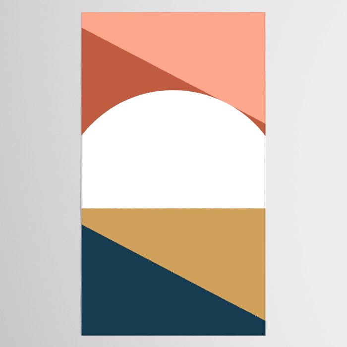 Mid Century Modern Sunset Nº1 Tablecloth Gallery Image 2