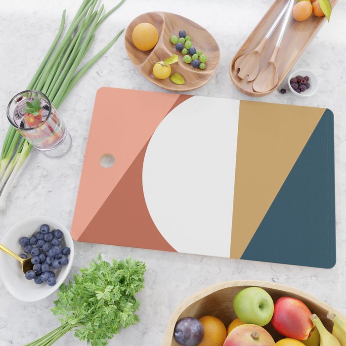 Mid Century Modern Sunset Nº1 Cutting Board Gallery Image 2