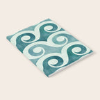 Vintage Waves Tropical Teal Geometric Pattern Notebook Gallery Image 2