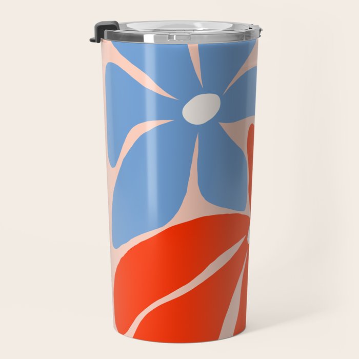 Abstract Matisse Paris Floral Market  Travel Mug Gallery Image 3