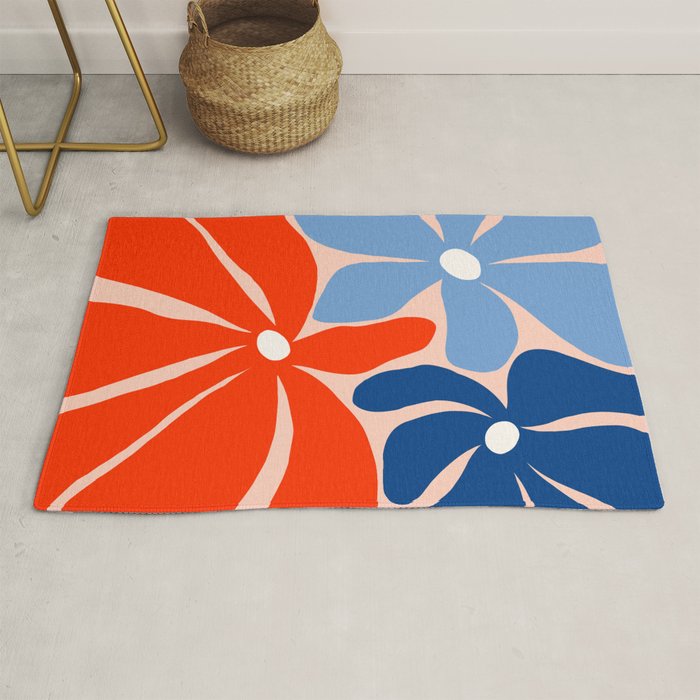 Abstract Matisse Paris Floral Market  Rug Gallery Image 1