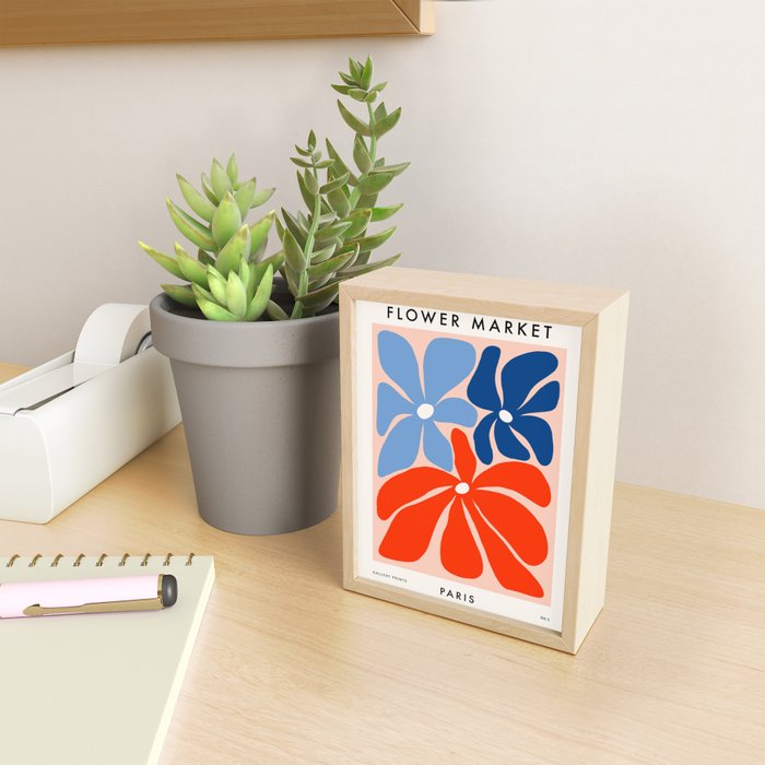 Abstract Matisse Paris Floral Market  Mini Art Print Gallery Image 2