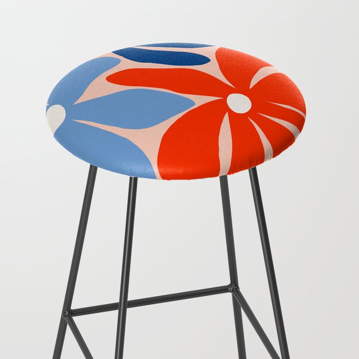 Abstract Matisse Paris Floral Market  Stool Gallery Image 2