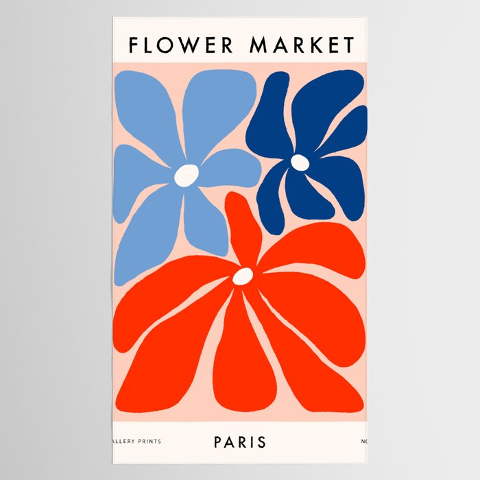 Abstract Matisse Paris Floral Market  Tablecloth Gallery Image 2