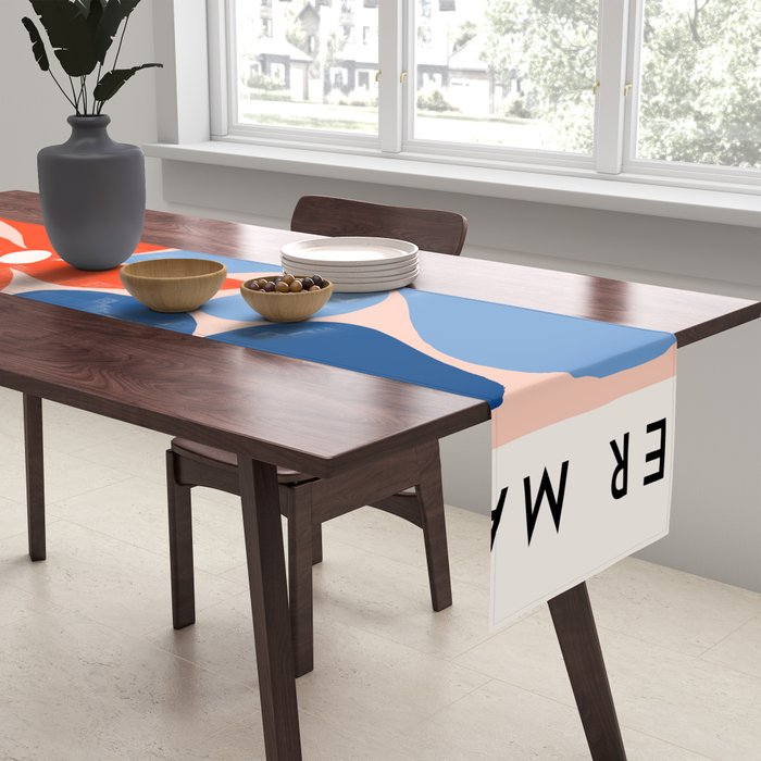 Abstract Matisse Paris Floral Market  Table Runner Gallery Image 2