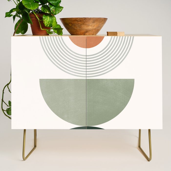 Minimal Geometric Shapes 175 Credenza Gallery Image 1