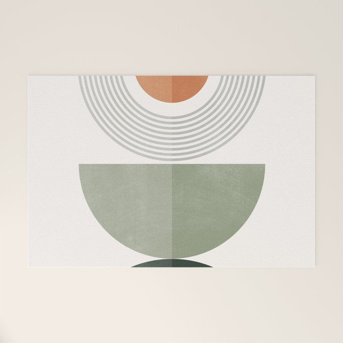Minimal Geometric Shapes 175 Welcome Mat Gallery Image 1