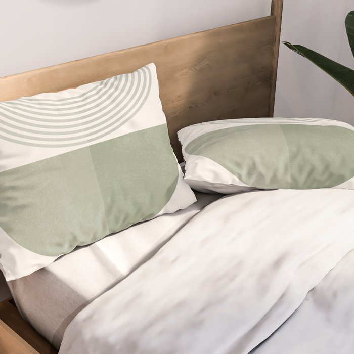 Minimal Geometric Shapes 175 Pillow Sham Gallery Image 2