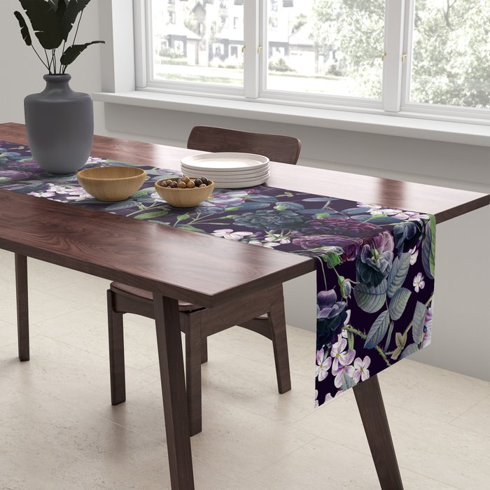 Rose Garden - Night II Table Runner Gallery Image 2