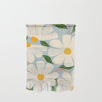 Wild Daisies - blue & pink Wall Hanging Gallery Image 1