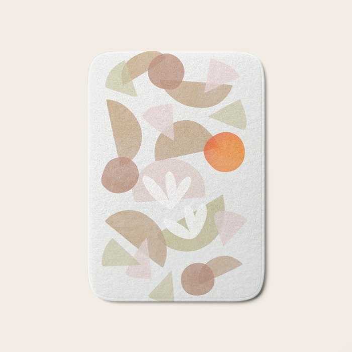 Minimal Autumnal Dance 1 Bath Mat Gallery Image 1
