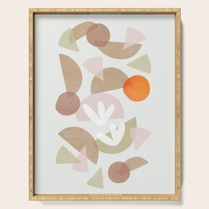Minimal Autumnal Dance 1 Serving Tray Gallery Image 1