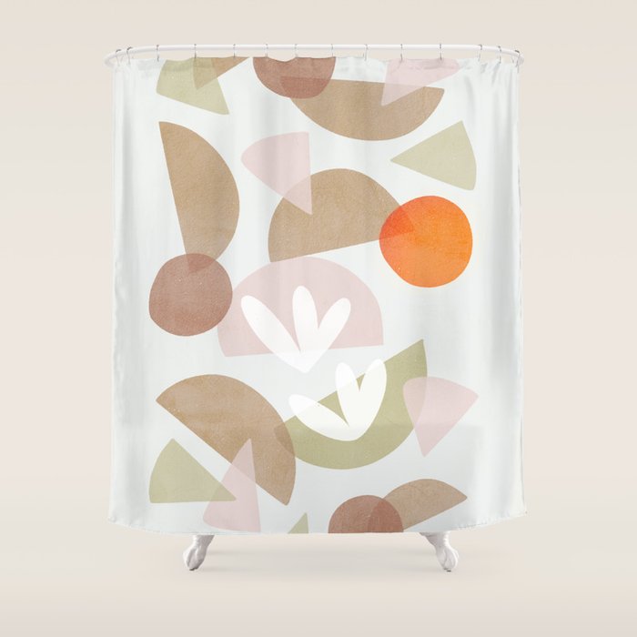 Minimal Autumnal Dance 1 Shower Curtain Gallery Image 1
