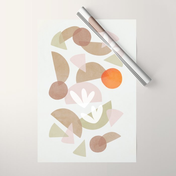 Minimal Autumnal Dance 1 Wrapping Paper Gallery Image 1
