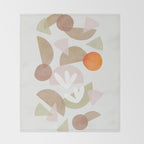 Minimal Autumnal Dance 1 Throw Blanket Gallery Image 2