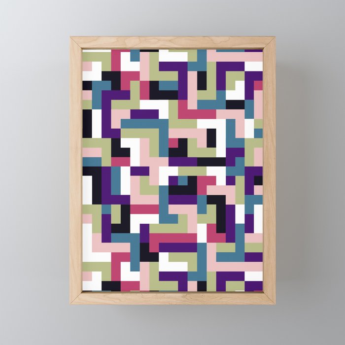 Boho M Tetris PTT Mini Art Print Gallery Image 1