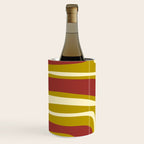 Mid-Century Modern Abstract Palm Springs Pattern in Chartreuse Maroon Cream Wine Chiller Gallery Image 2