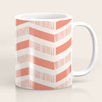 Coral Block And Lines Pattern Coffee Mug Gallery Image 1