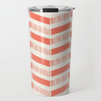 Coral Block And Lines Pattern Travel Mug Gallery Image 1