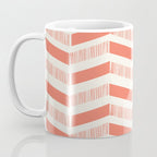 Coral Block And Lines Pattern Coffee Mug Gallery Image 3