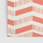 Coral Block And Lines Pattern Poster Gallery Image 3