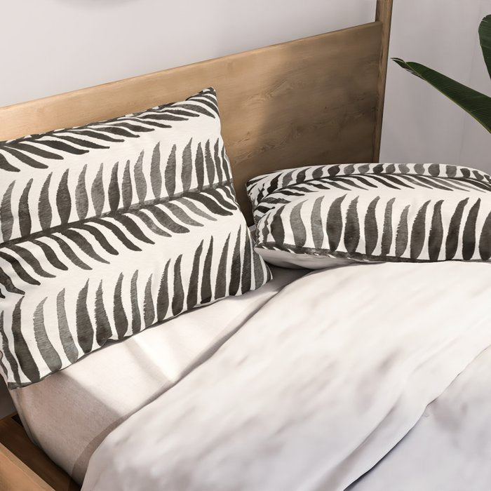 Black Seaweed Pillow Sham Gallery Image 2