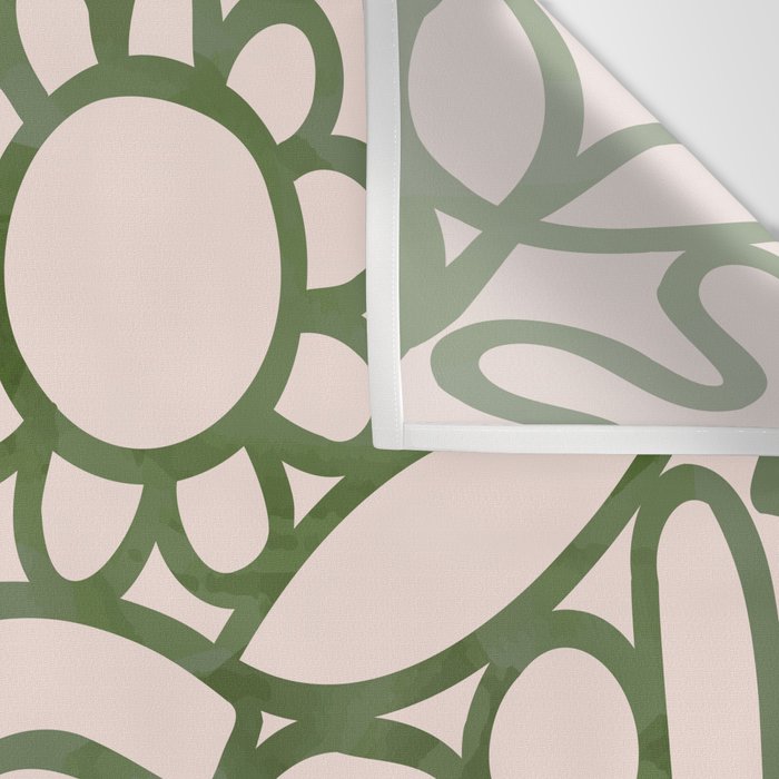 Abstract organic nature shape art print Wall Tapestry Gallery Image 3