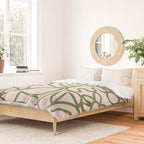 Abstract organic nature shape art print Duvet Cover Gallery Image 2