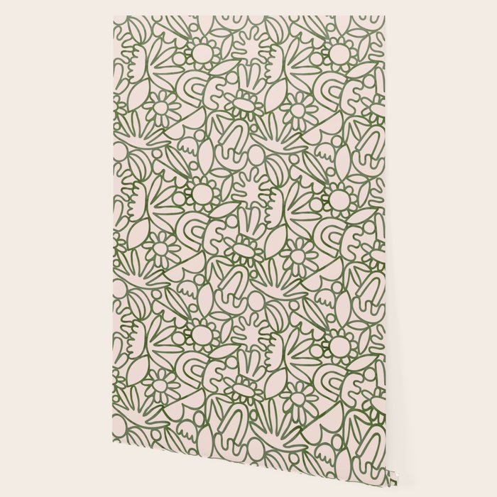 Abstract organic nature shape art print Wallpaper Gallery Image 2