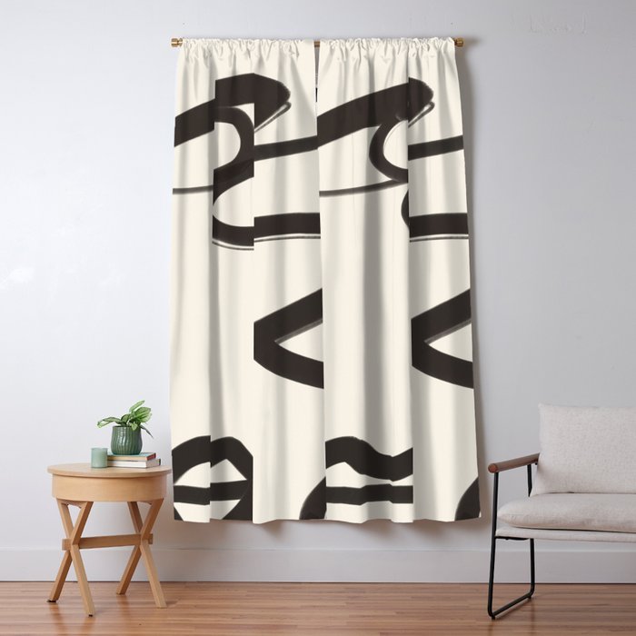 Abstract Face 36 Window Curtain Gallery Image 5