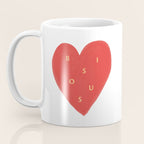 Heart Bisous - Love French Typography Coffee Mug Gallery Image 3