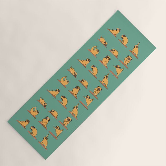 Pug Yoga Yoga Mat Gallery Image 1