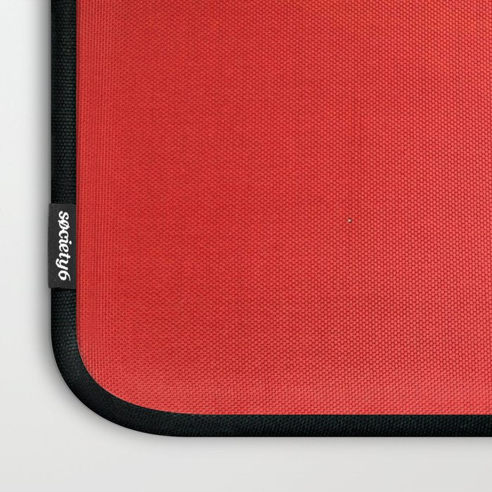 Circling Carne Red Fabric Laptop Sleeve Gallery Image 3