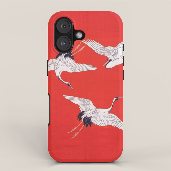 Circling Carne Red Fabric iPhone Case Gallery Image 1
