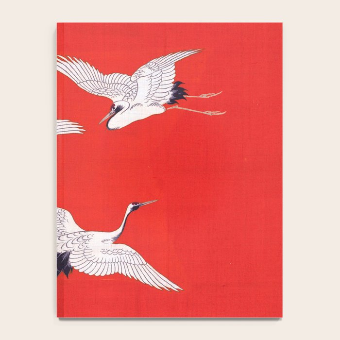 Circling Carne Red Fabric Notebook Gallery Image 4