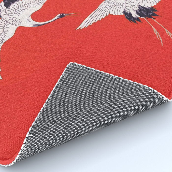 Circling Carne Red Fabric Rug Gallery Image 4