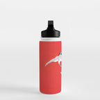Circling Carne Red Fabric Water Bottle Gallery Image 3