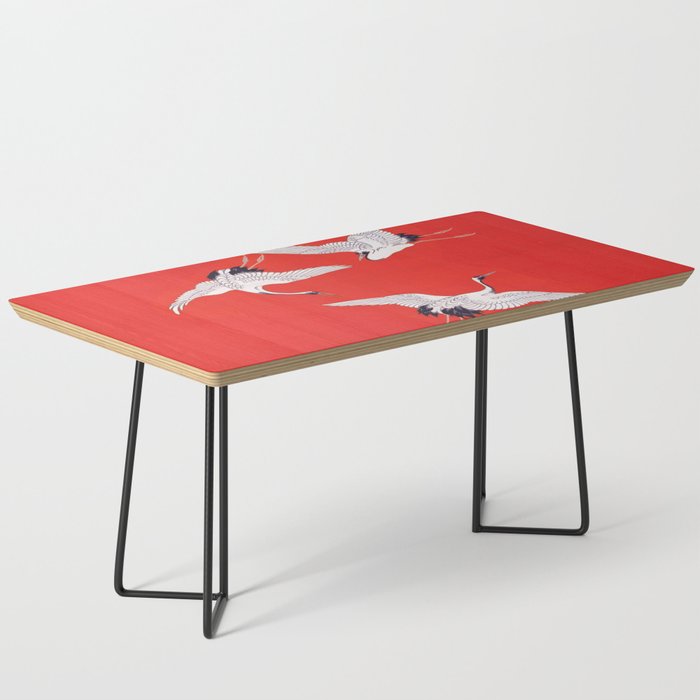 Circling Carne Red Fabric Coffee Table Gallery Image 1